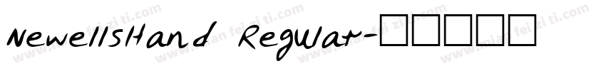 NewellsHand Regular字体转换